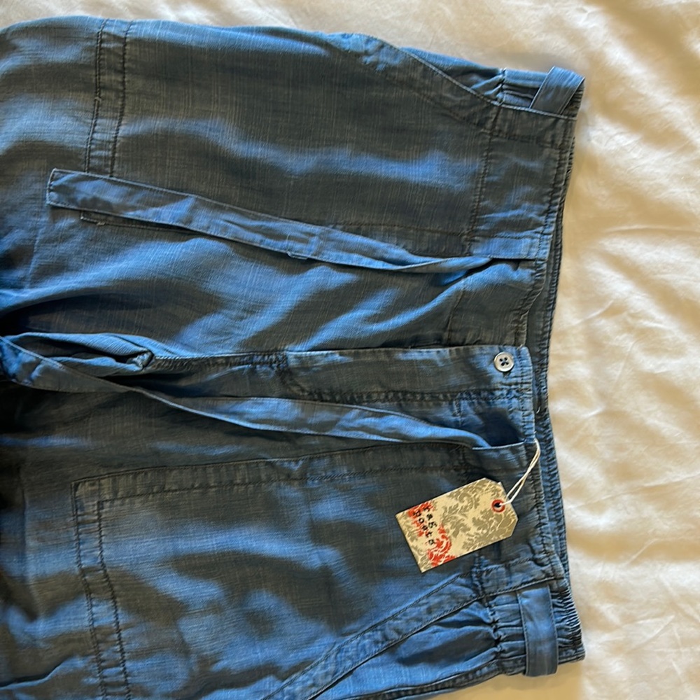 Rag poet light weight cropped raw edge Jean